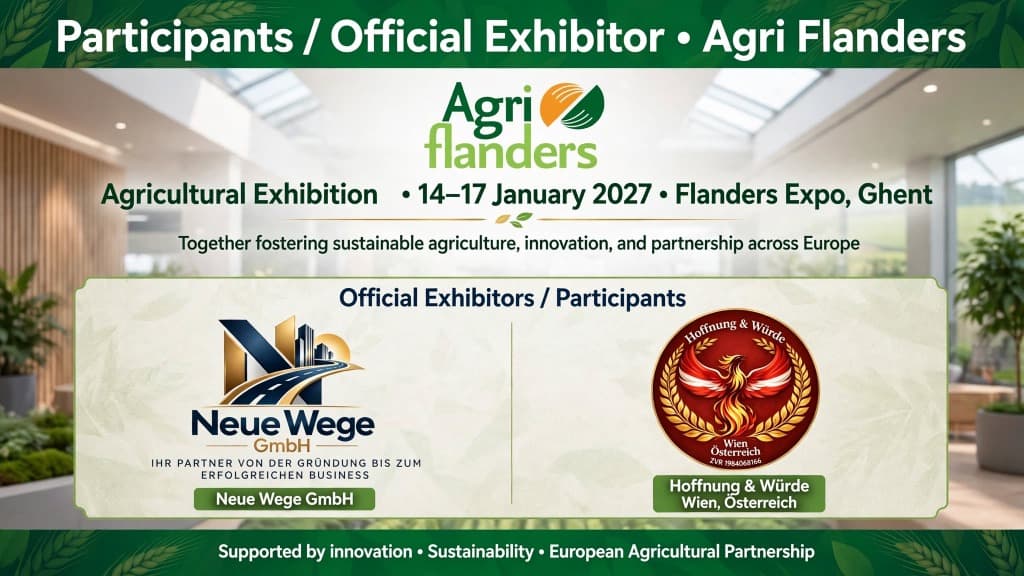 Agri Flanders Ghent 2027 Official Exhibitors - Neue Wege GmbH
